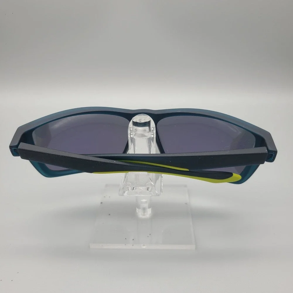 Privel PMX006 Sport Sunglasses Neon Yellow Polarized Green Mirror Lens